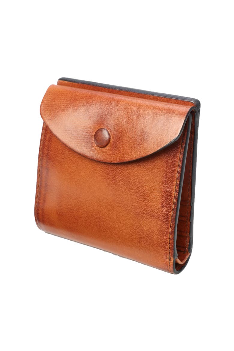 Snapper Genuine Leather Compact Bifold Wallet, Alternate, color, Cognac