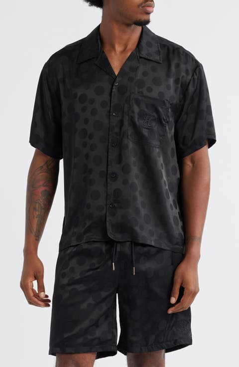 Tonal Dot Camp Shirt