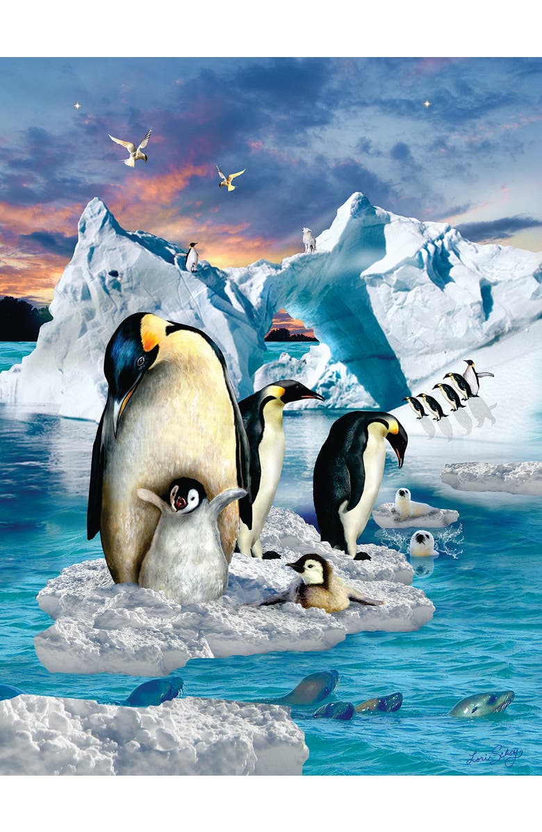 Sunsout Penguin Colony 500 piece Jigsaw Puzzle for Adults, Alternate, color, Multicolor