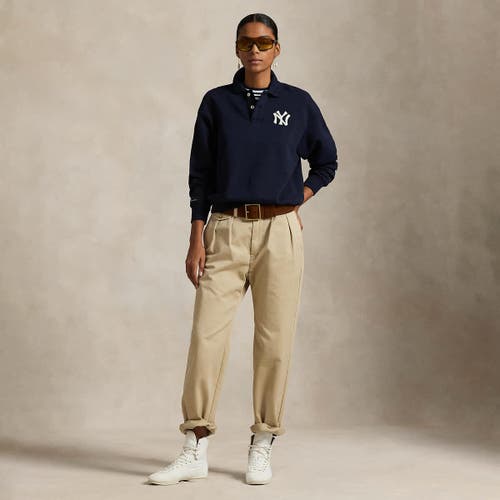Polo Ralph Lauren Navy Yankees  Fleece Polo