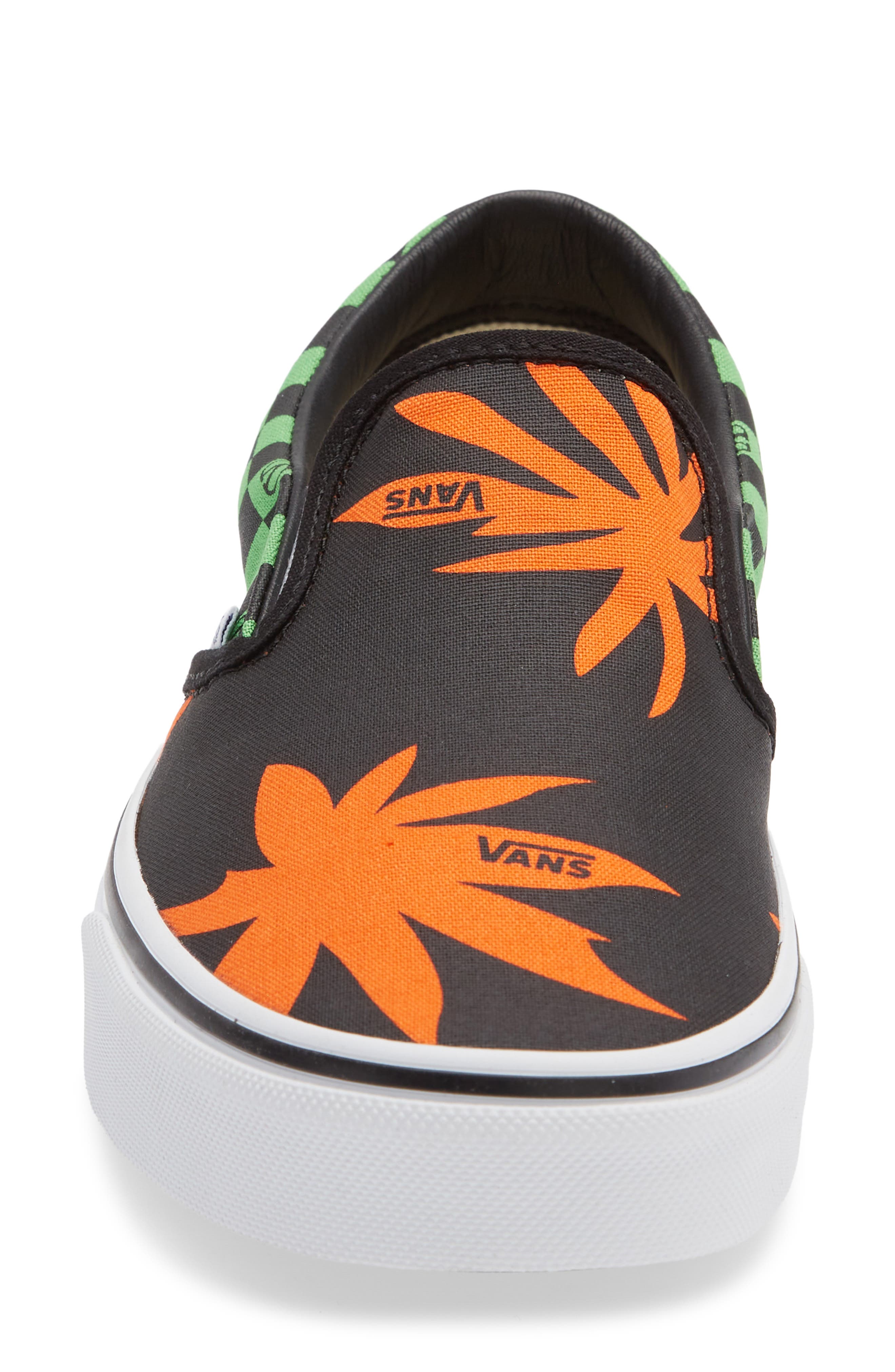 Valentino Garavani x Vans Tropical Palms Slip-On Sneaker, Alternate, color, Black Multi