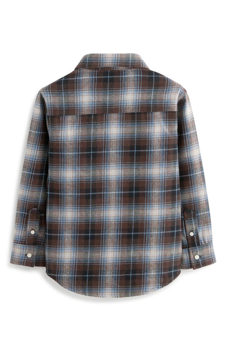 smALLSAINTS by ALLSAINTS Kids' Plaid Long Sleeve Cotton Flannel Button-Up Shirt, Alternate, color, 