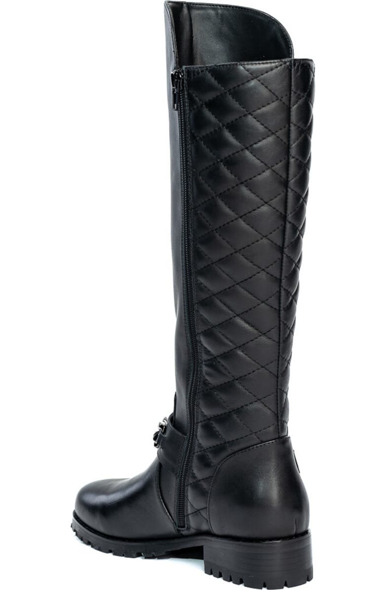 Allegra James Libby Leather Tall Moto Boot, Alternate, color,