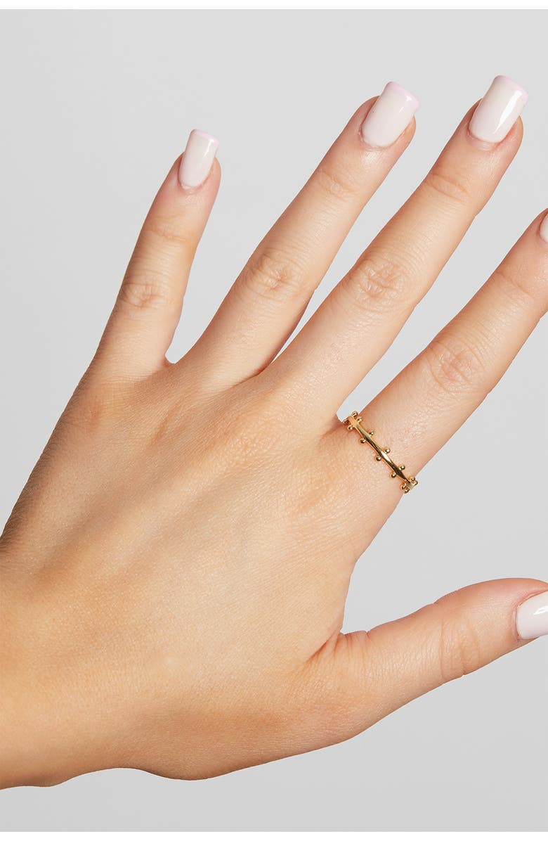 Argento Vivo Sterling Silver Bead Band Ring, Alternate, color, 