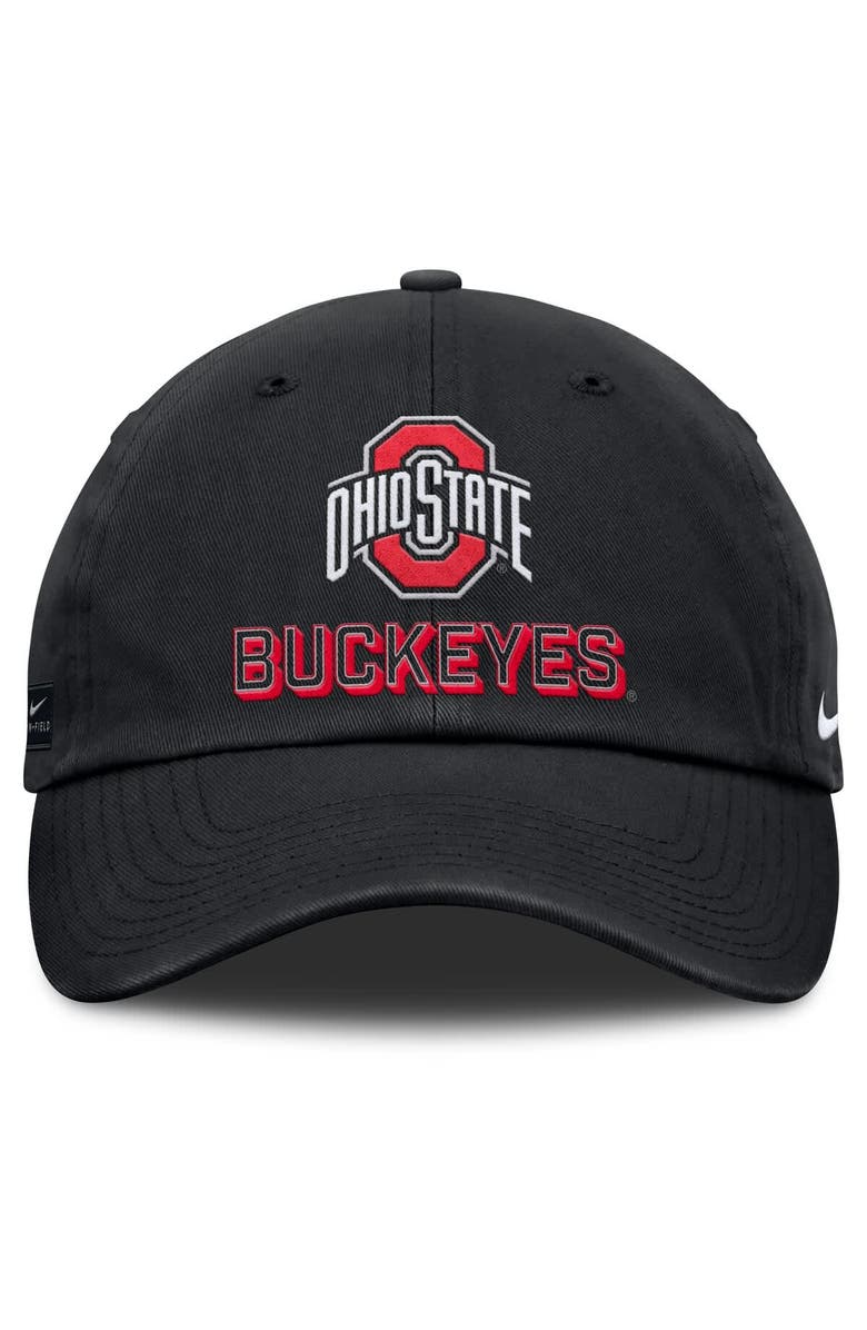 Nike Men's Nike Black Ohio State Buckeyes 2025 On-Field Club Adjustable Hat, Alternate, color,