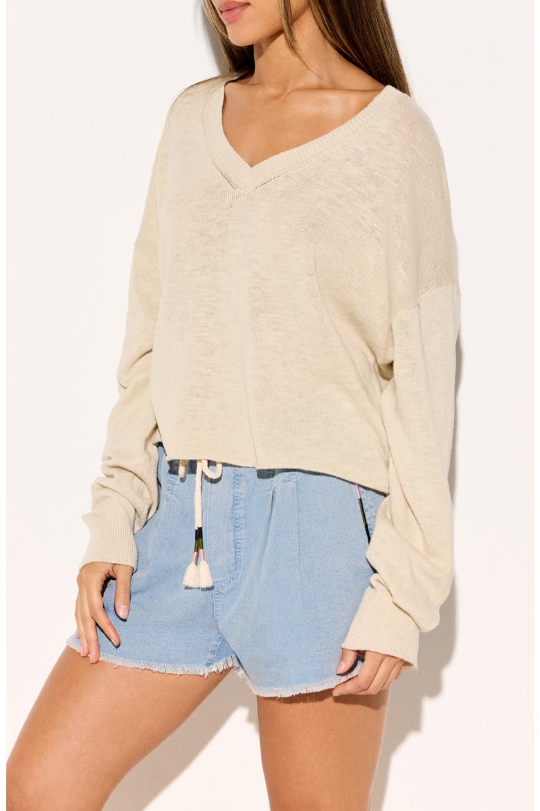 Paradise Ellis Cotton Blend Sweater, Alternate, color, NATURAL