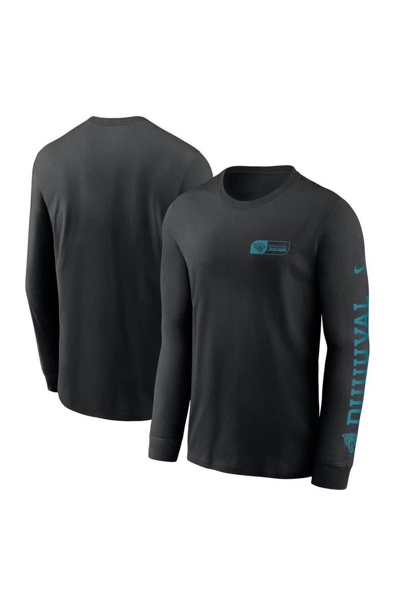 Nike Men's Nike Black Jacksonville Jaguars All Out Long Sleeve T-Shirt, Alternate, color, Black