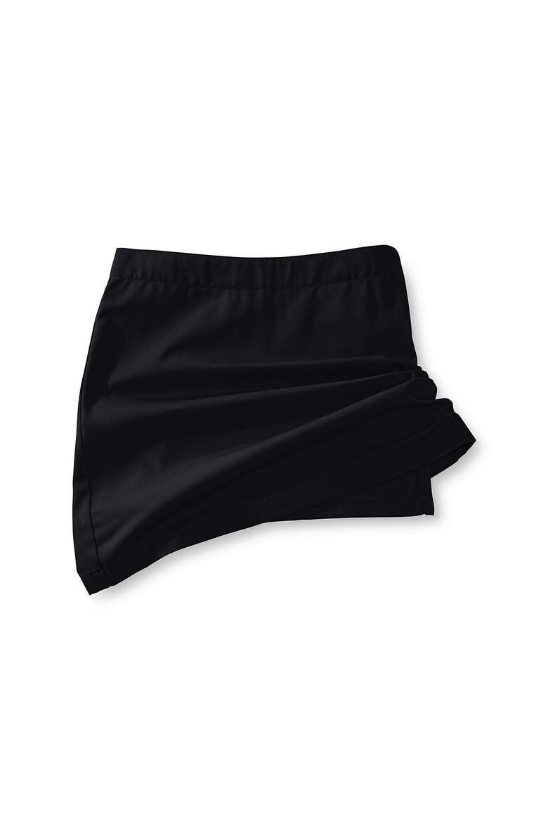 Lands' End School Uniform Girls Plus Blend Chino Skort Above Knee, Alternate, color, Black
