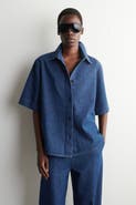 COS Boxy Short-sleeved Denim Shirt
