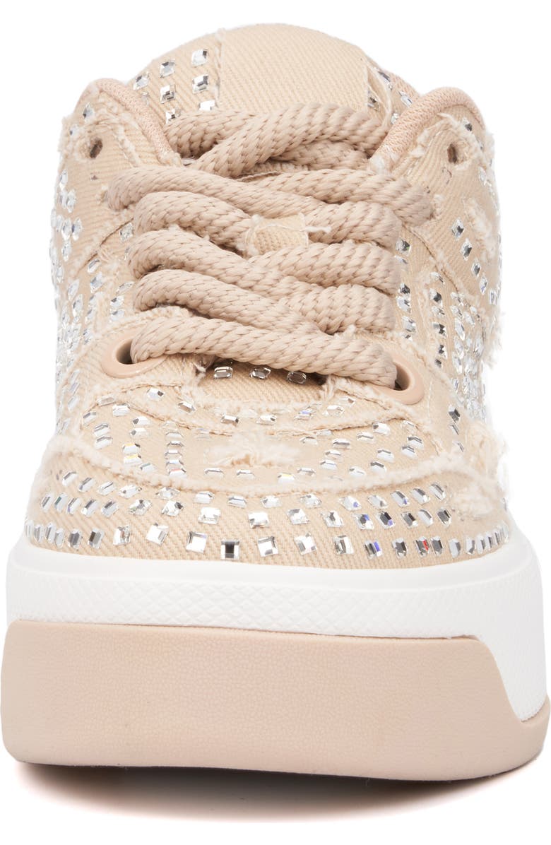 OLIVIA MILLER Lunar Rays Rhinestone Sneaker, Alternate, color, Tan