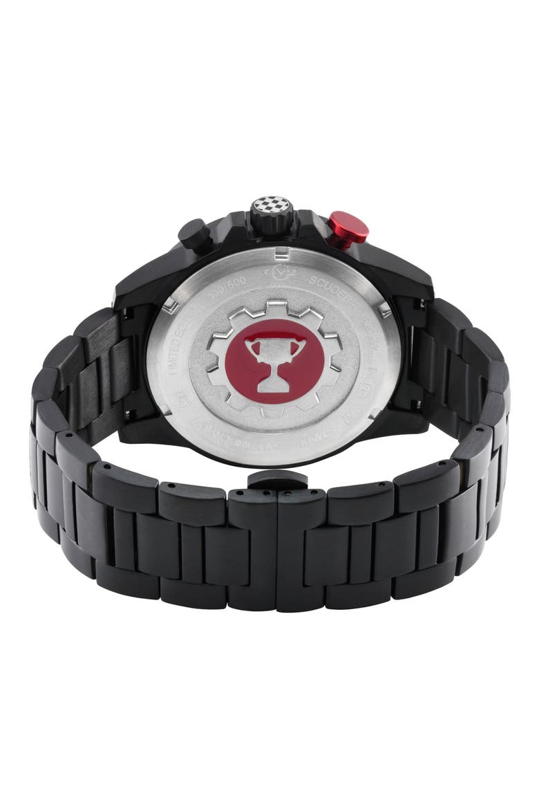 Scuderia Swiss Chronograph Bracelet Watch, 45mm, Alternate, color, BLACK