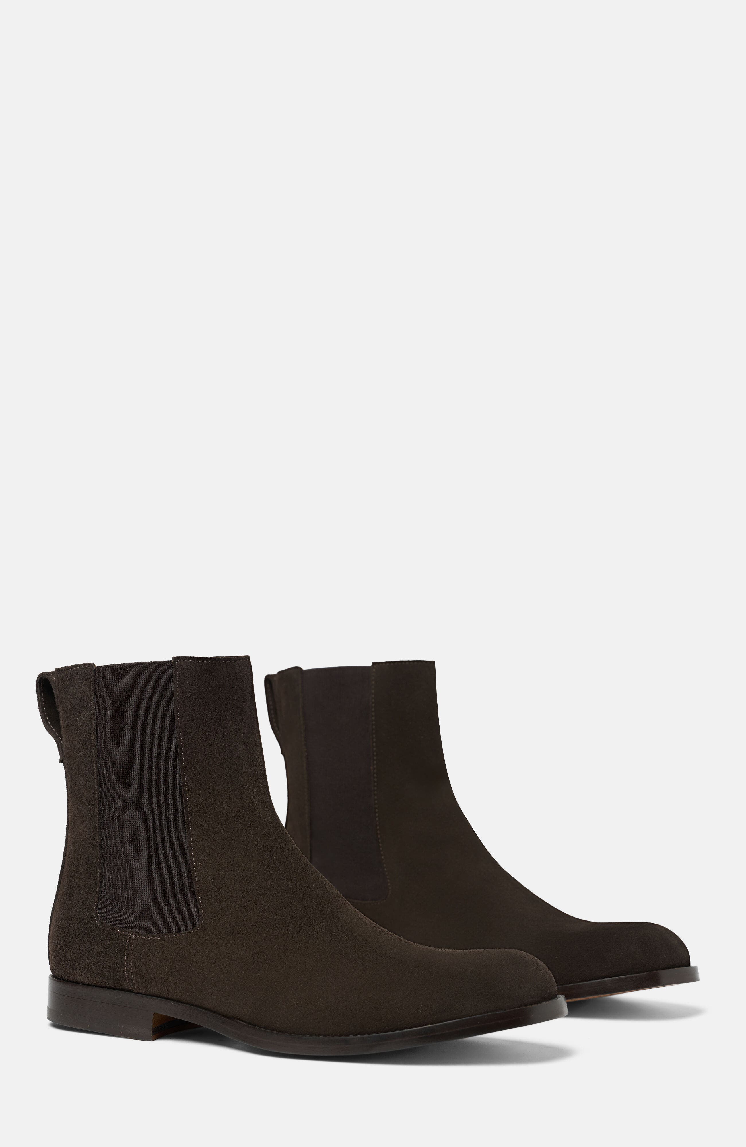 Elliot Chelsea Boots, Main, color, Dark Brown - Suede