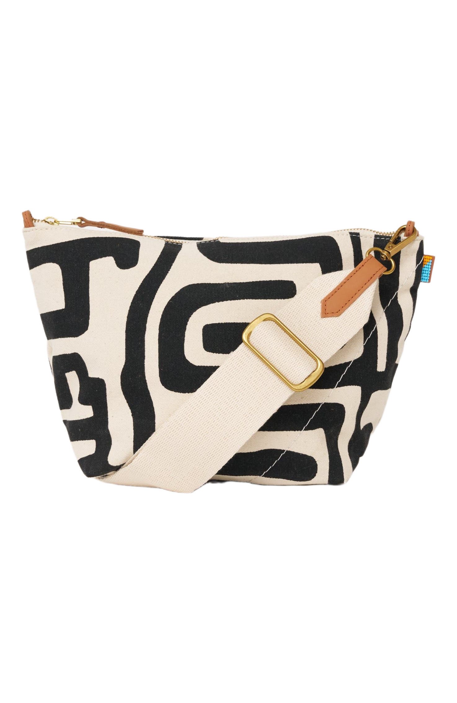 Ubuntu Life XLarge Convertible Pouch, Alternate, color, Black Kuba