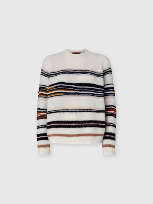 Missoni Striped Intarsia Crewneck Sweater In Multi