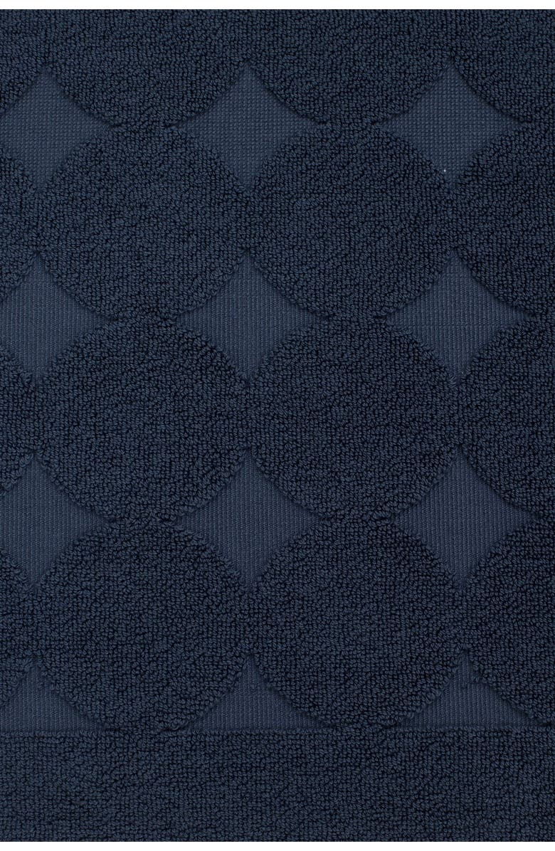 Linum Home Textiles Sinemis Circle Design Bath Mat, Alternate, color, Navy