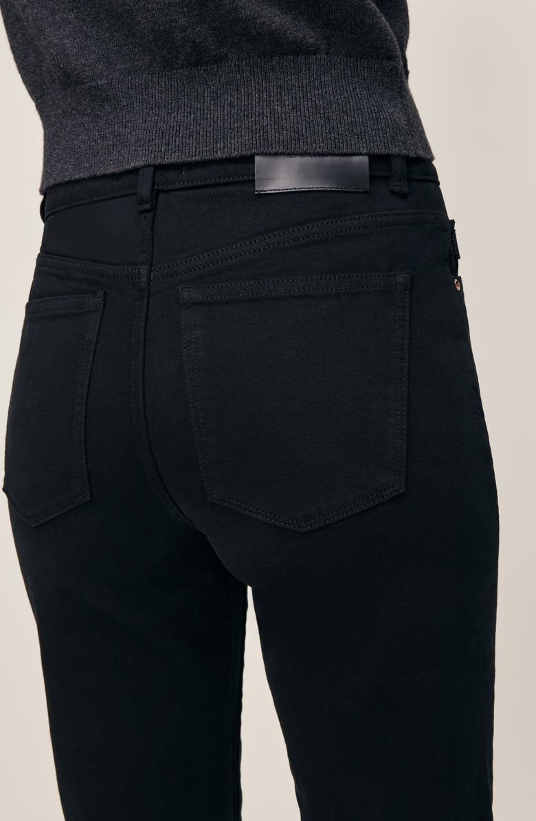 DL1961 Patti Straight High Rise Jeans, Alternate, color, Black