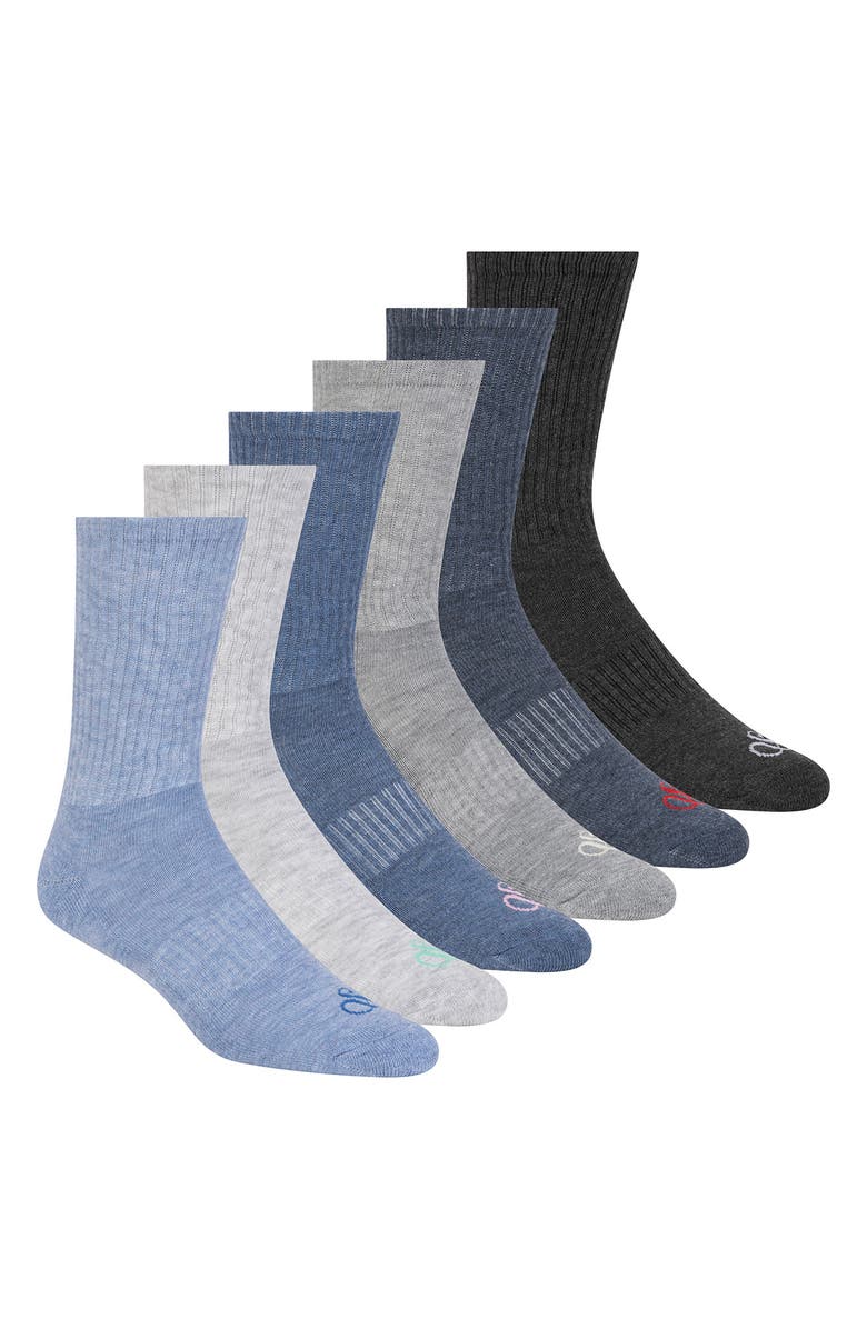 Scotch & Soda 6-Pack Half Terry Crew Socks, Main, color, Blue