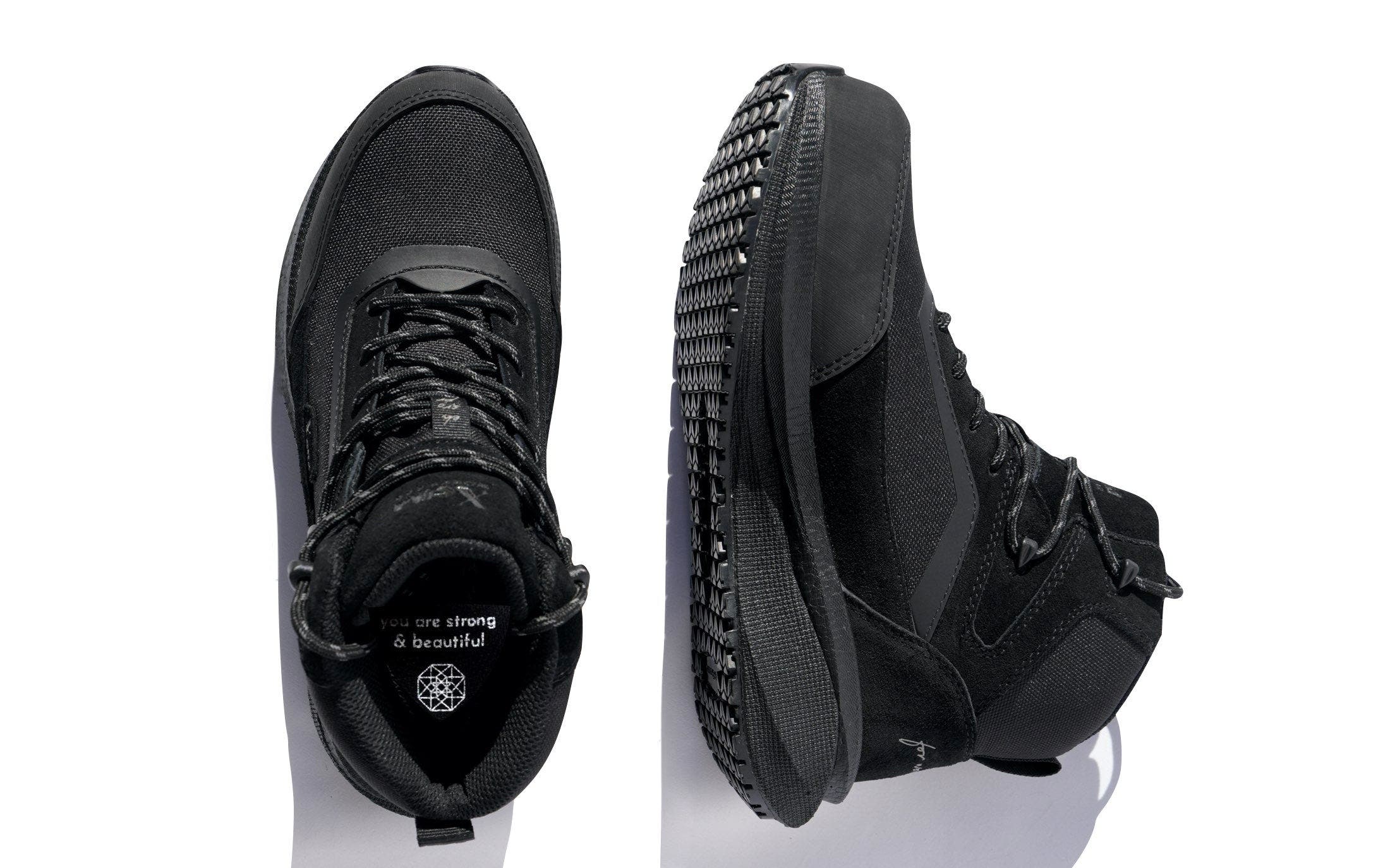 Xena Workwear Luna Composite Toe High Top Safety Boot, Alternate, color, Cosmic Black