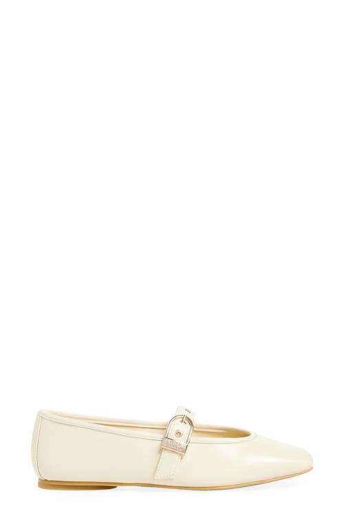 Vince Camuto Vinica Square Toe Mary Jane Flat In White