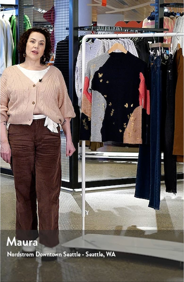 Glowing Embers Mock Neck Sweater, sales video thumbnail