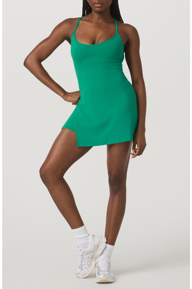 Solstice Performance Dress, Main, color, EMERALD