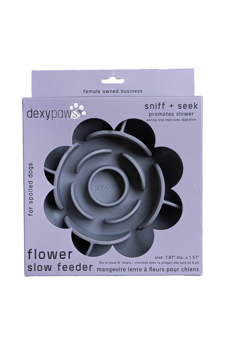 Dexypaws Slow Feeder, Main, color, Gray