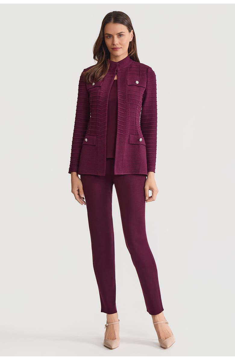 Ming Wang Tailored Tonal Ottoman Soft Knit Jacket, Alternate, color, 