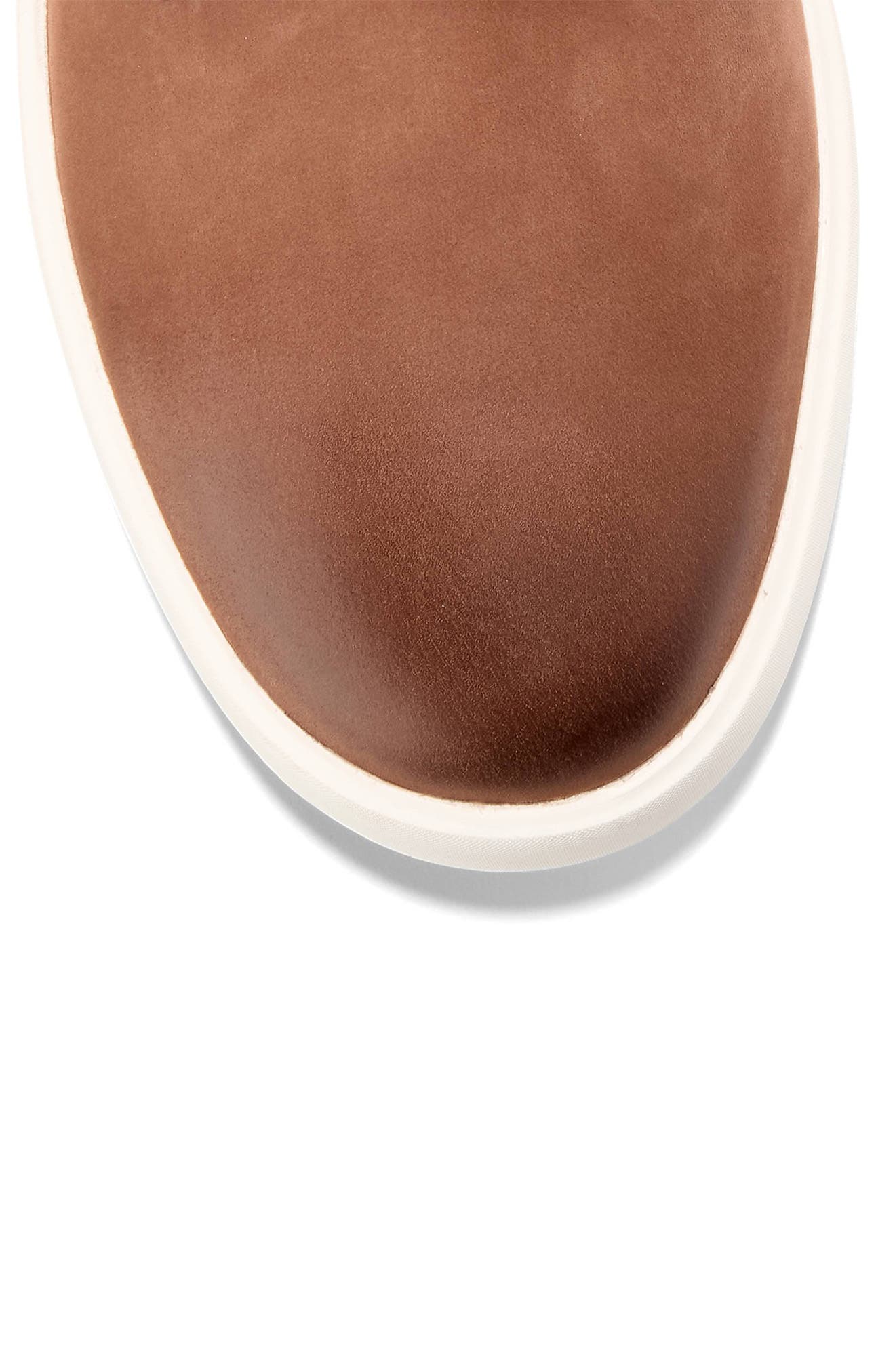 Cole Haan Grand Crosscourt Daily Plain Toe Sneaker, Alternate, color, British Tan Nubuck / Chocolate