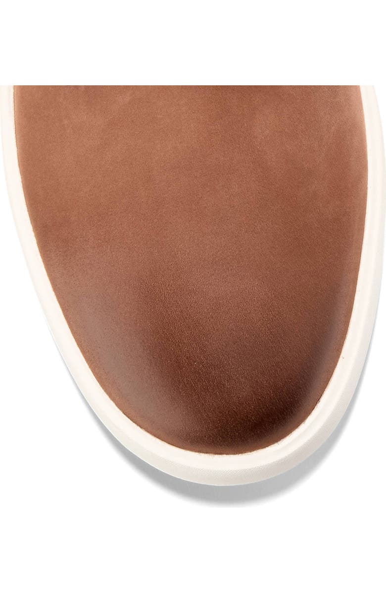 Cole Haan Grand Crosscourt Daily Plain Toe Sneaker, Alternate, color, British Tan Nubuck / Chocolate