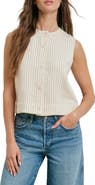 Favorite Daughter The Fine Line Pinstripe Button-Up Top