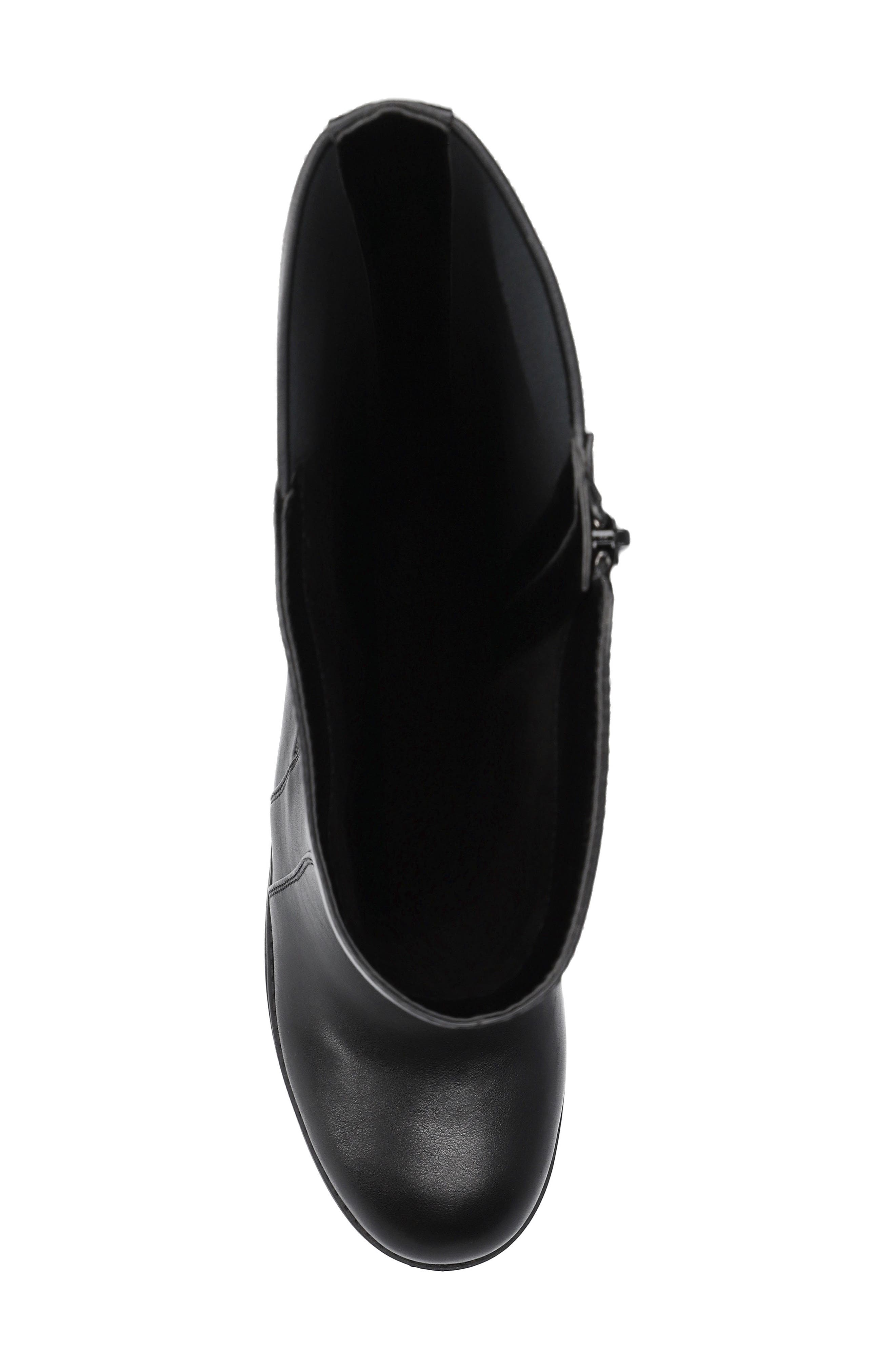 Hartley Plus Faux Leather Knee High Boot, Alternate, color, BLACK
