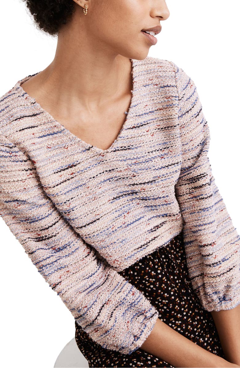 Madewell Daikon Jacquard Knit Top, Main, color, 