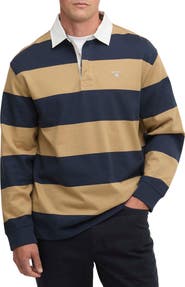 Barbour Broome Stripe Cotton Rugby Shirt