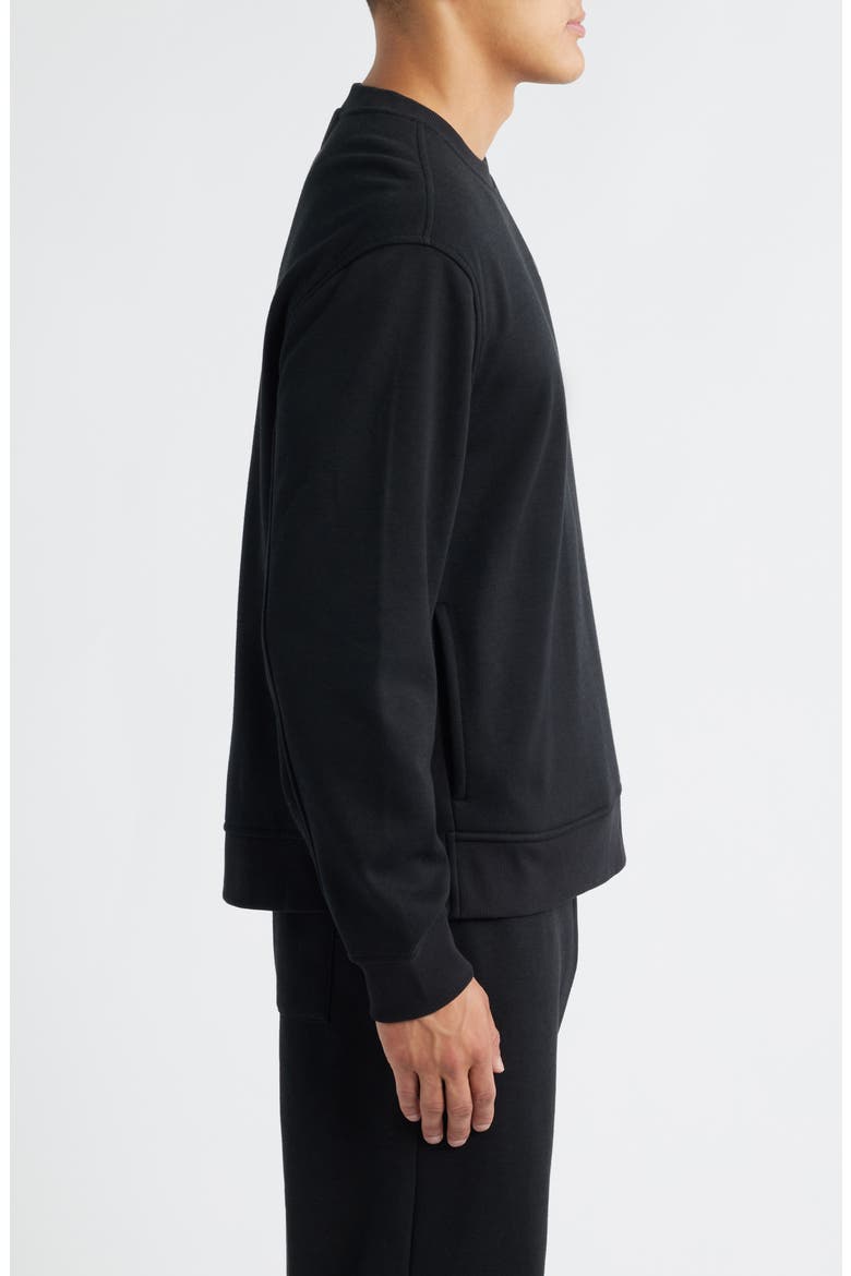Nyles Relaxed Sweatshirt, Alternate, color, BLACK
