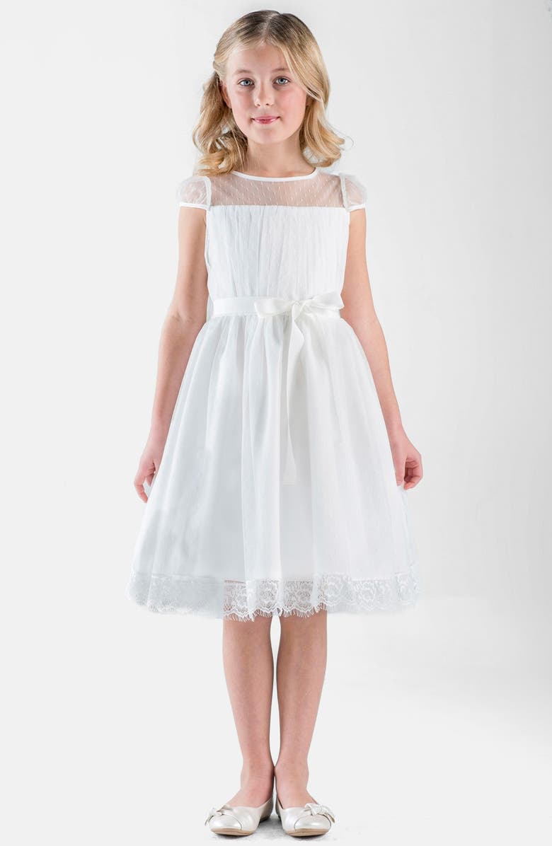 Us Angels Point d'Esprit Dress, Alternate, color,