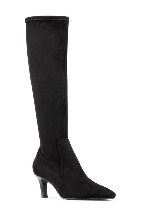 Kitten Heel Knee High Boot (Women)