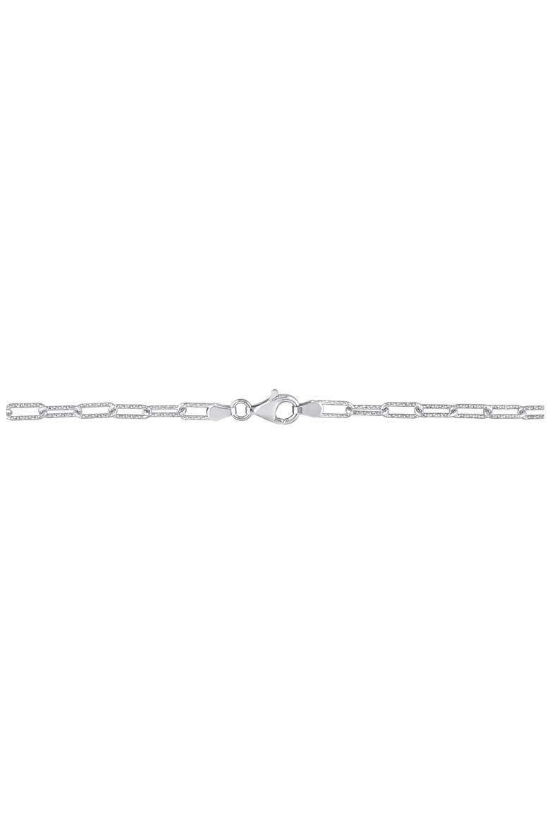 Paper Clip Oval Link Chain Necklace & Bracelet Set, 3.5mm, Alternate, color, SILVER