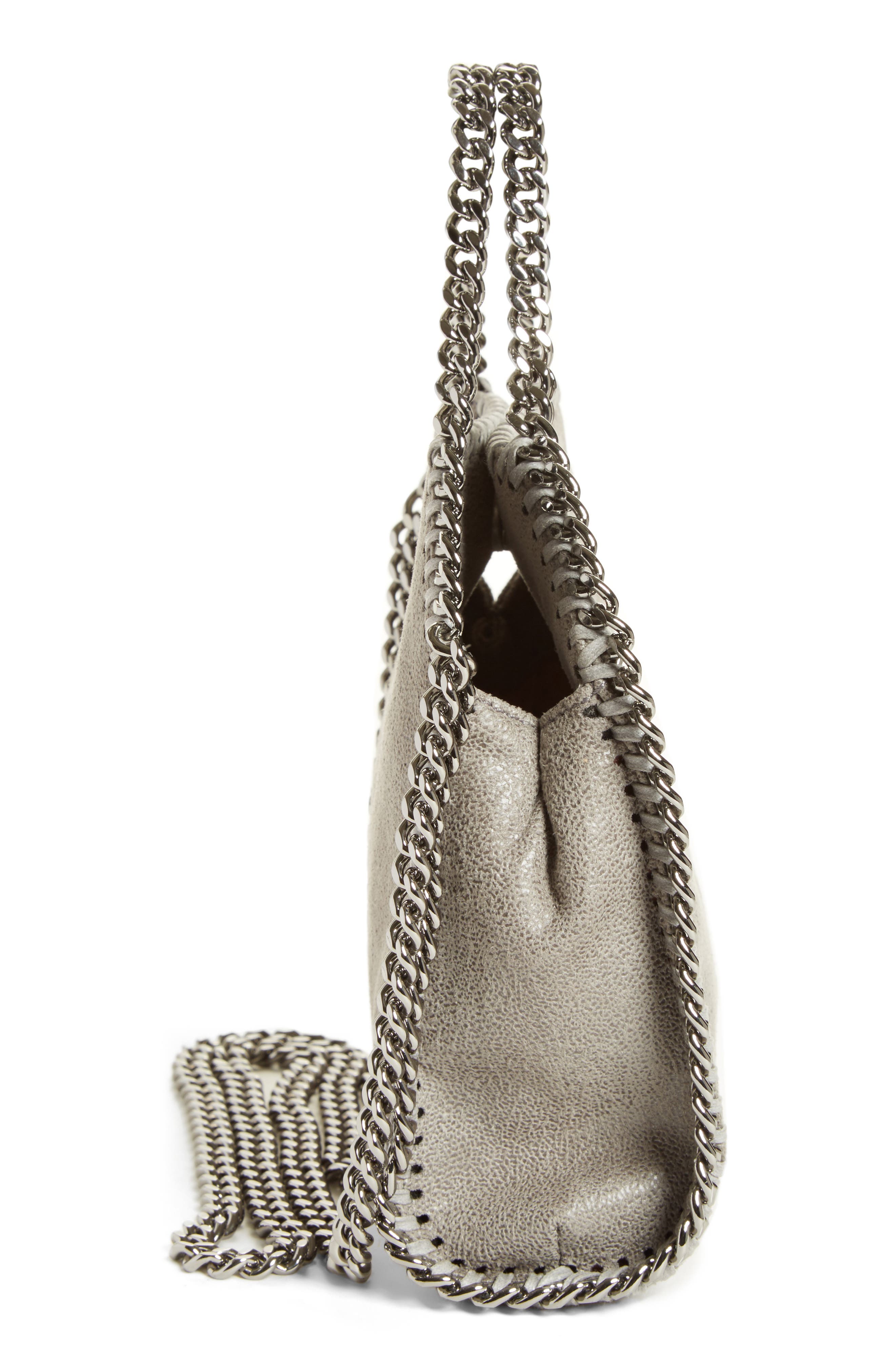 Stella McCartney 'Tiny Falabella' Faux Leather Crossbody Bag, Alternate, color, 