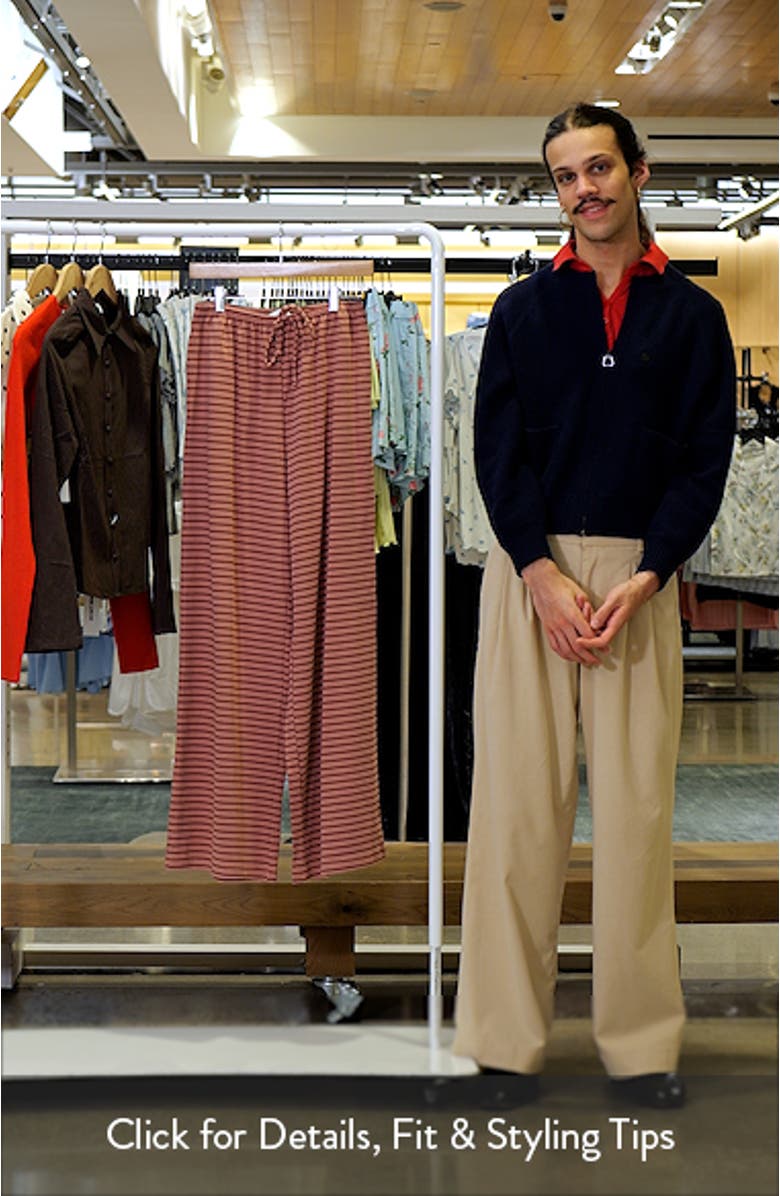 Wilda Stripe Knit Drawstring Pants, sales video thumbnail
