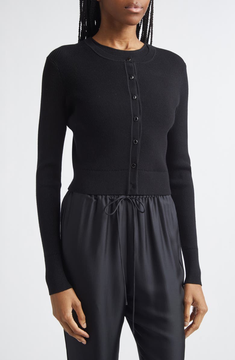 Toccin Zoe Crop Cardigan, Alternate, color, Jet