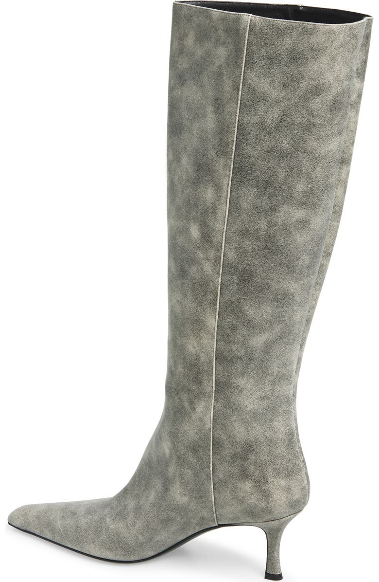 Alexander Wang Vera Tube Pointed Toe Boot, Alternate, color, Black Crackle Grey