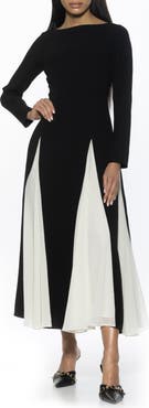 Alexia Admor Elodie Floral Long Sleeve Maxi Dress