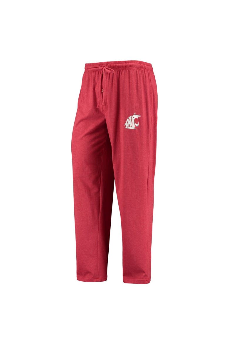 Men's Concepts Sport Crimson/Heathered Charcoal Washington State Cougars Meter Long Sleeve T-Shirt & Pants Sleep Set, Alternate, color, Crimson