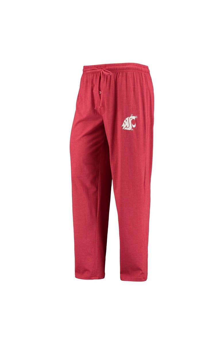 CONCEPTS SPORT Men's Concepts Sport Crimson/Heathered Charcoal Washington State Cougars Meter Long Sleeve T-Shirt & Pants Sleep Set, Alternate, color, Crimson