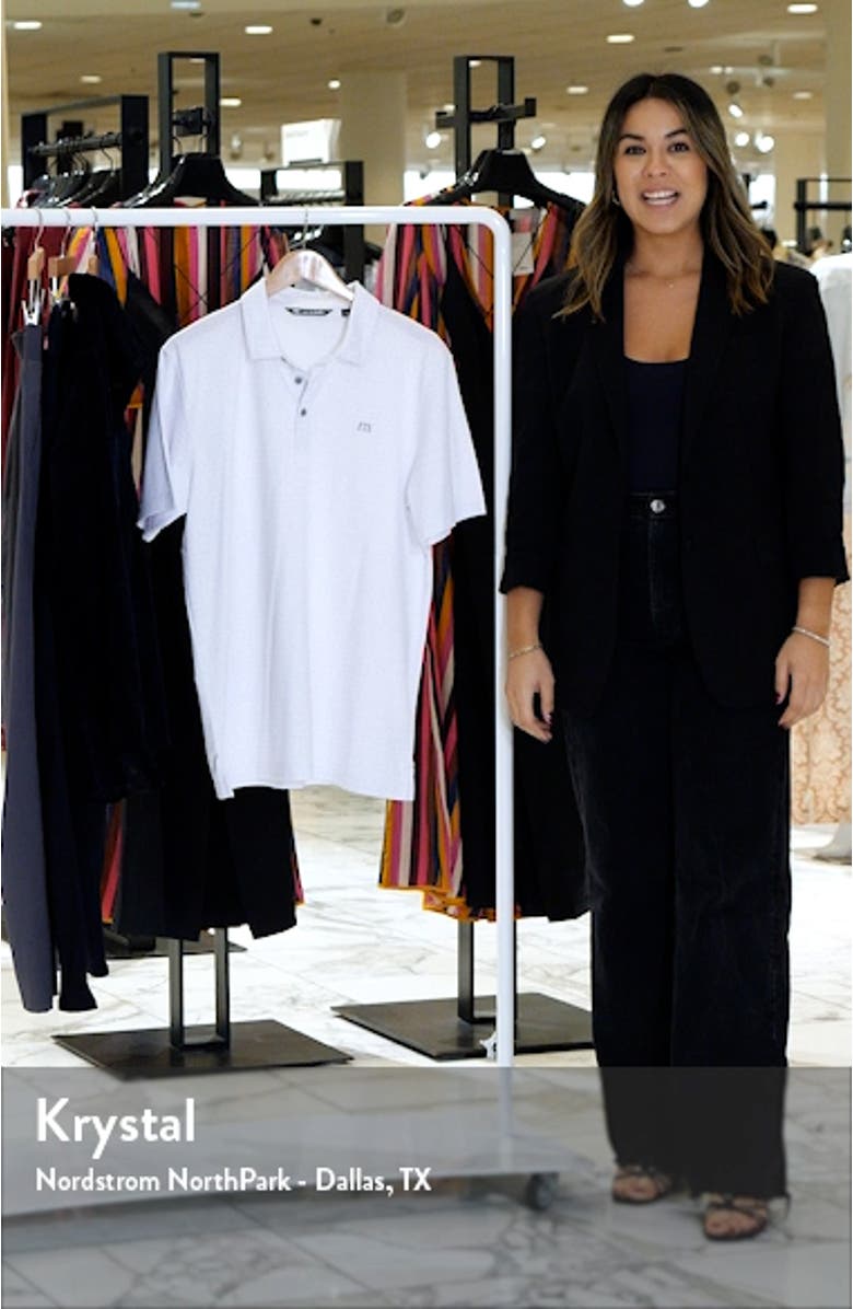 Freeze Frame Solid White Golf Polo, sales video thumbnail