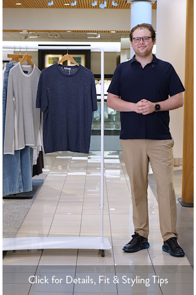 Short Sleeve Slub Cotton Sweater video