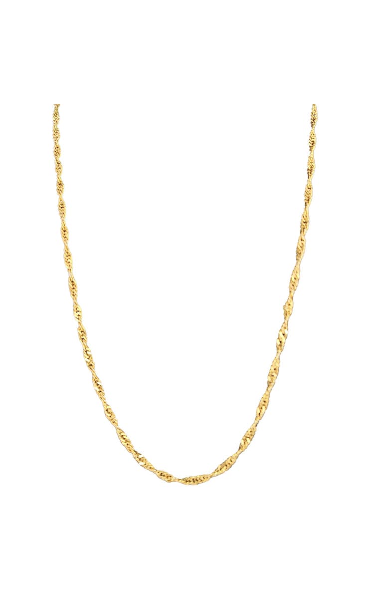 MADISON BEVERLY HILLS Vintage Gold-Tone Twisted Rope Chain Necklace, Main, color, Gold
