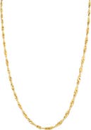 MADISON BEVERLY HILLS Vintage Gold-Tone Twisted Rope Chain Necklace