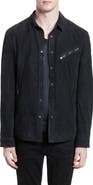 John Varvatos Suede Shirt Jacket