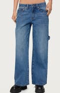 EDIKTED Low Rise Carpenter Jeans